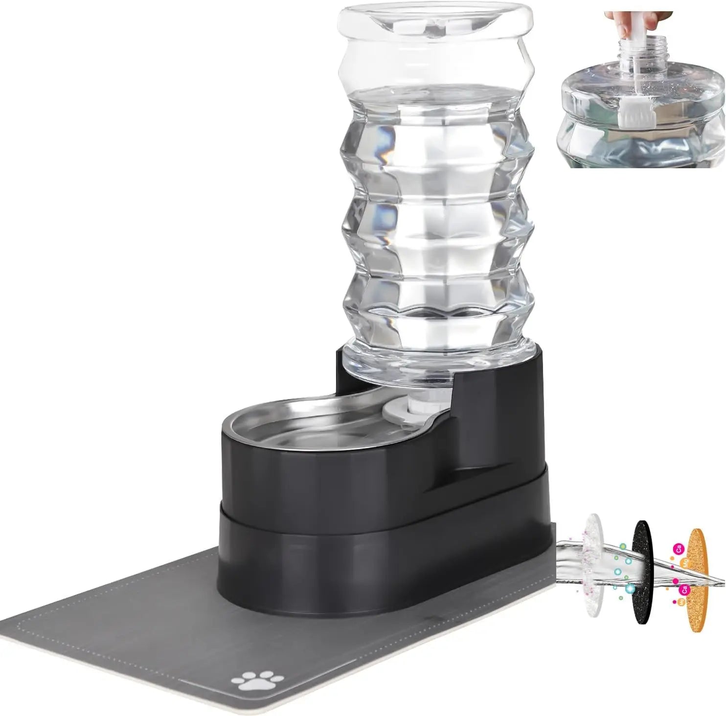 Elevated 8L Gravity Water Dispenser for Pets