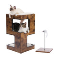 Modern Wood Cat Condo House