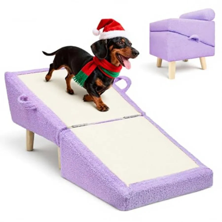 Purple Folding Wooden Pet Ramp