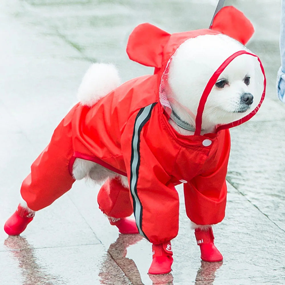 Bear, Dinosaur, or Bumble Bee Dog Raincoat
