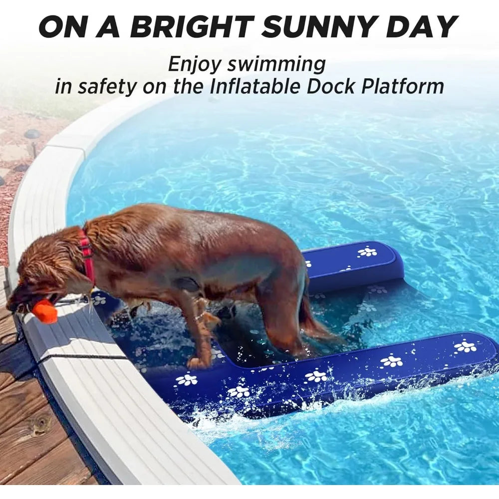 Inflatable Dock Platform with Electric Pump