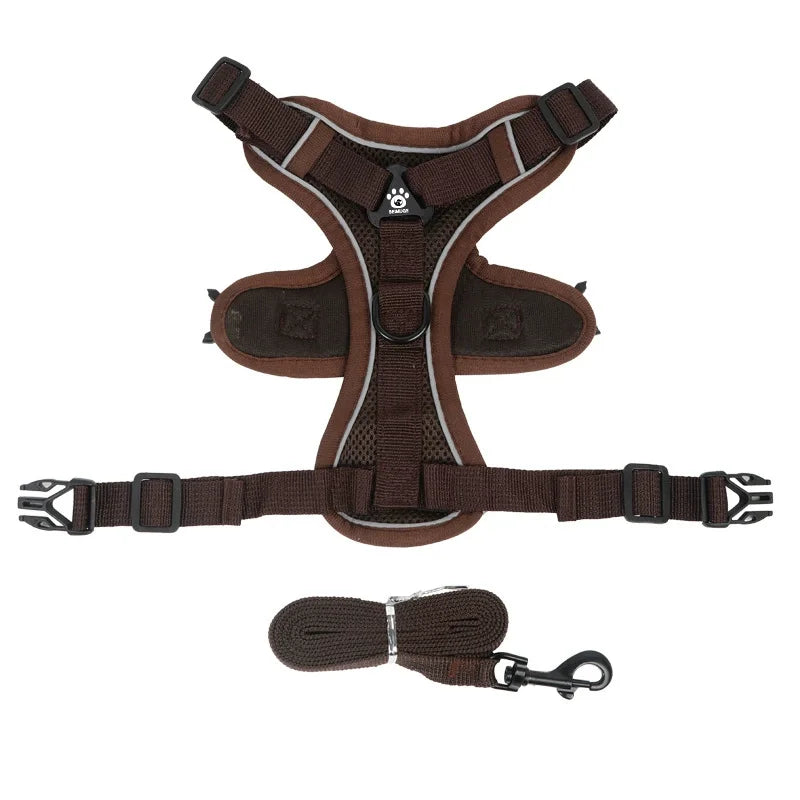 Adjustable No-Pull Dog Harness and Leash Set
