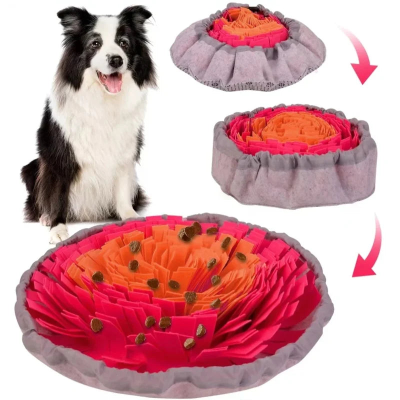 Washable Foldable Felt Dog Snuffle Mat