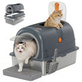 Extra Large Stainless Steel Cat Litter Box