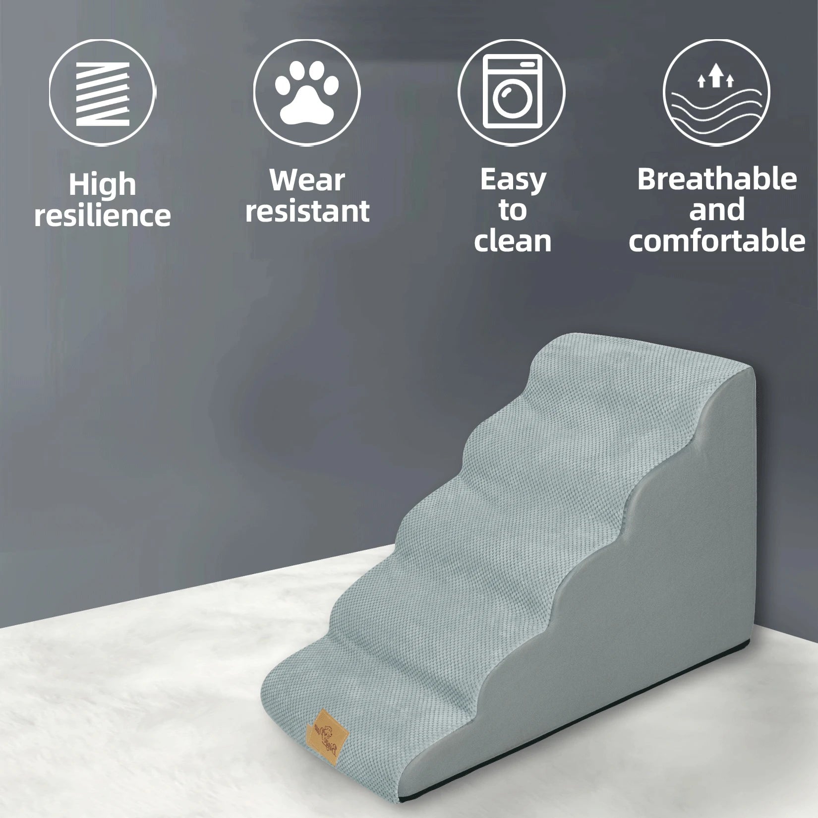 Pet Training Stairs with Removable Cover