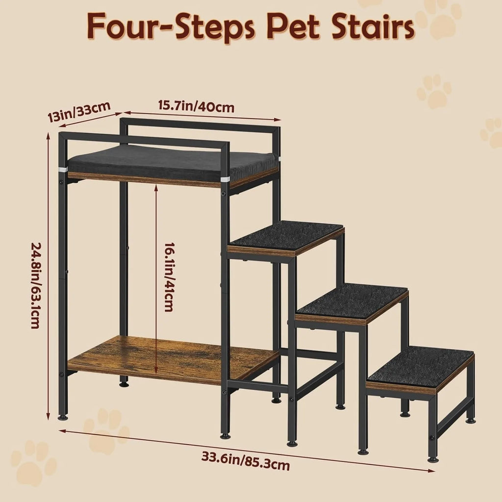 Pet Window Perch with Stairs