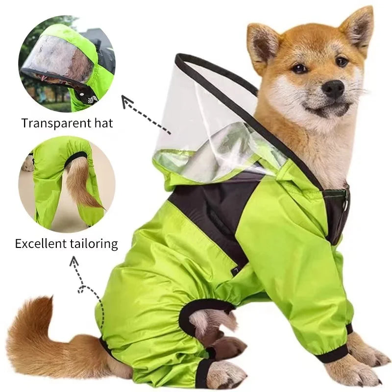 Waterproof Dog Raincoat With Hood