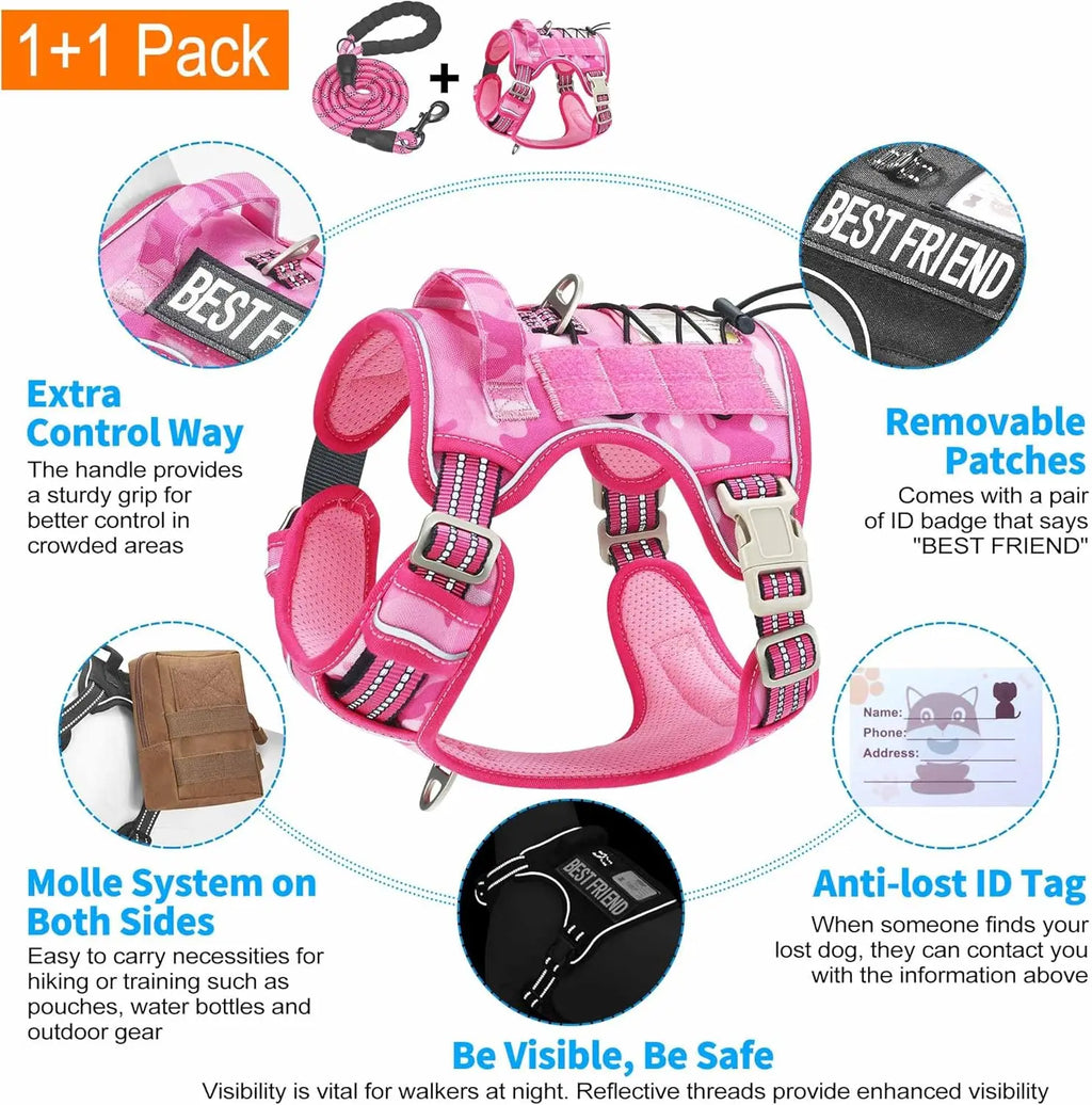Heavy Duty Tactical Dog Harness