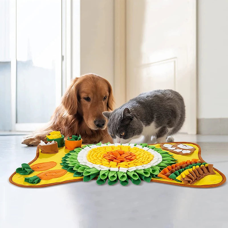 Bone-Shaped Slow Feeder Snuffle Mat