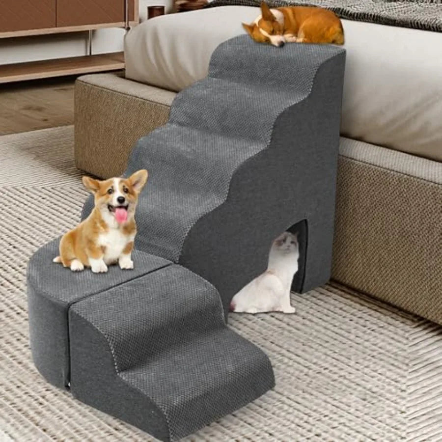 Stable Dog Stairs for High Beds