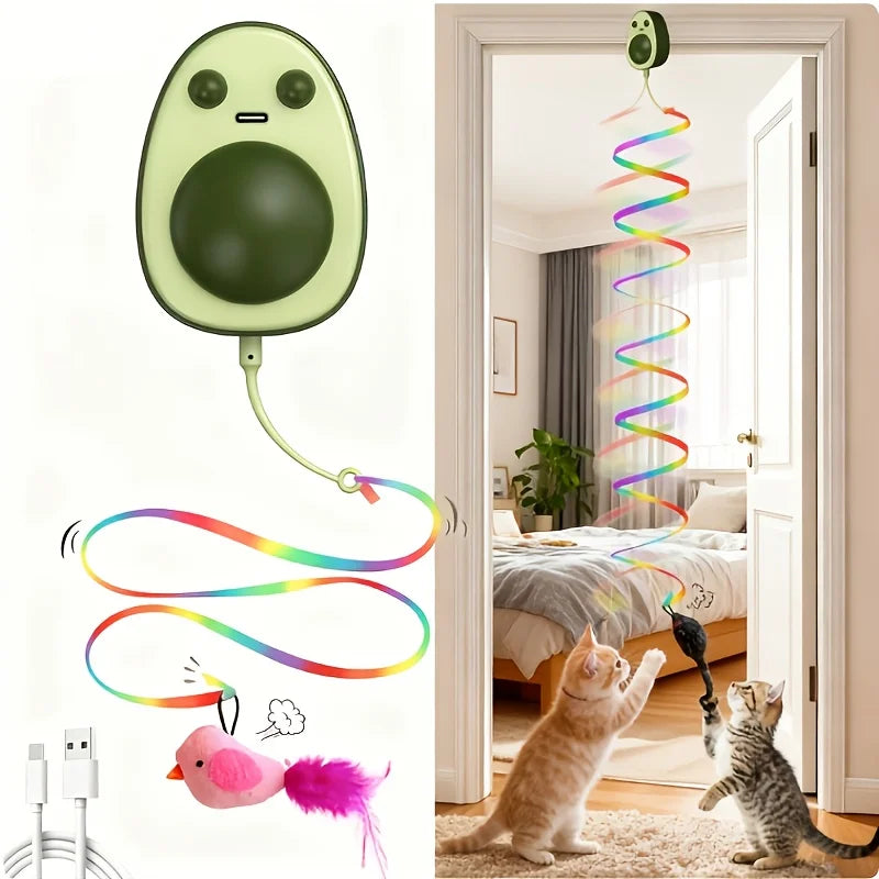 Hanging  Automatic Avocado Cat Toy