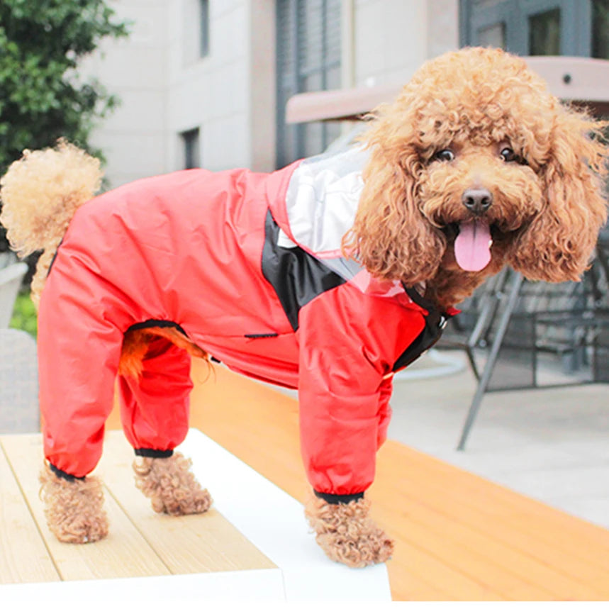 Waterproof Dog Raincoat With Hood