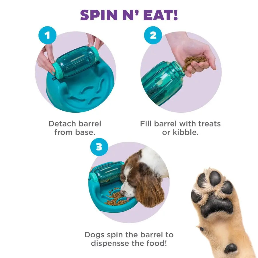 Spin N Eat Dog Puzzle and Slow Feeder