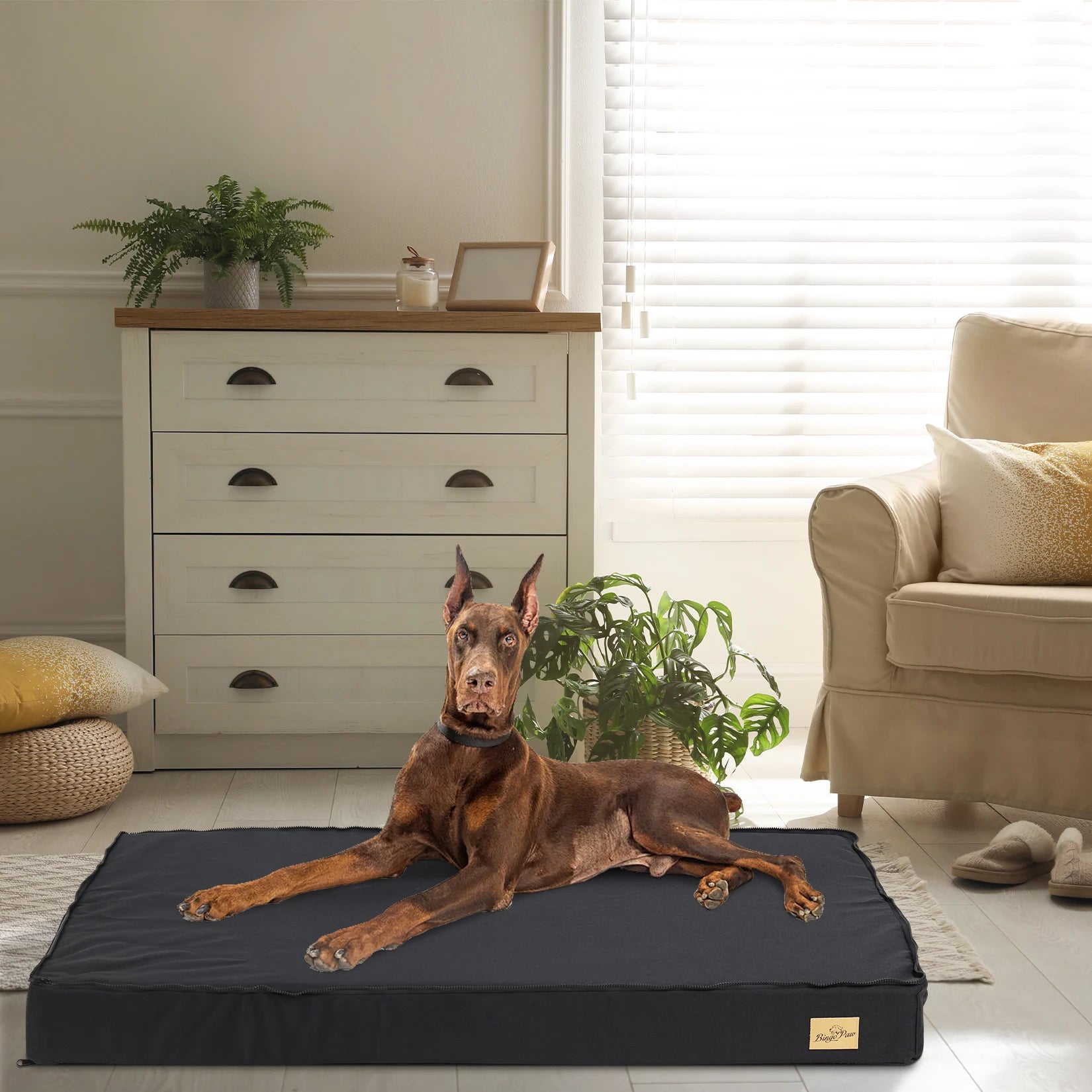 Large Orthopedic Dog Bed, Machine Washable