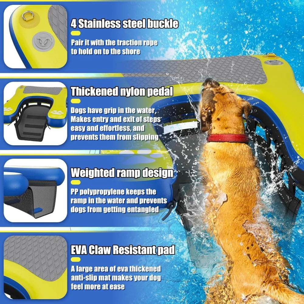 Inflatable Dog Pool Float Platform