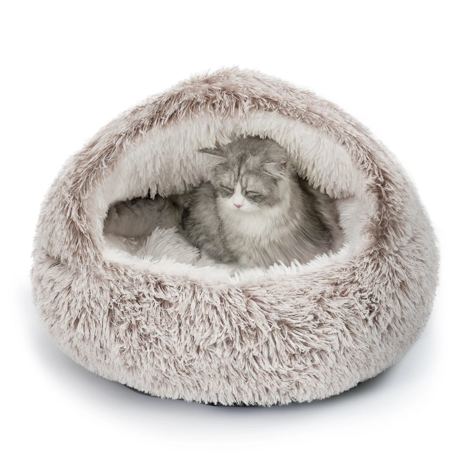 Soft Comfortable Semi-Enclosed Cat Bed