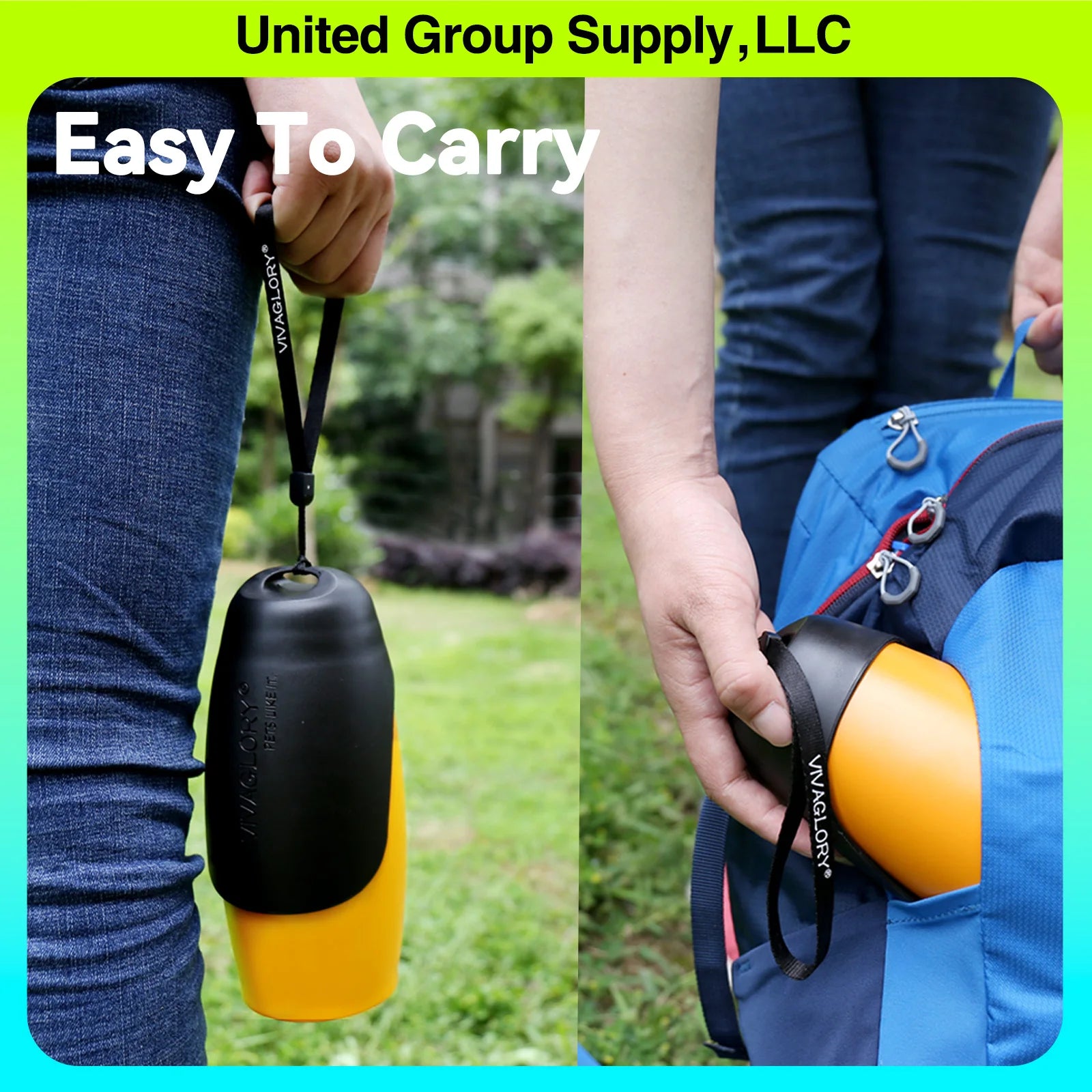 Dog Travel Water Bottle, Stainless Steel