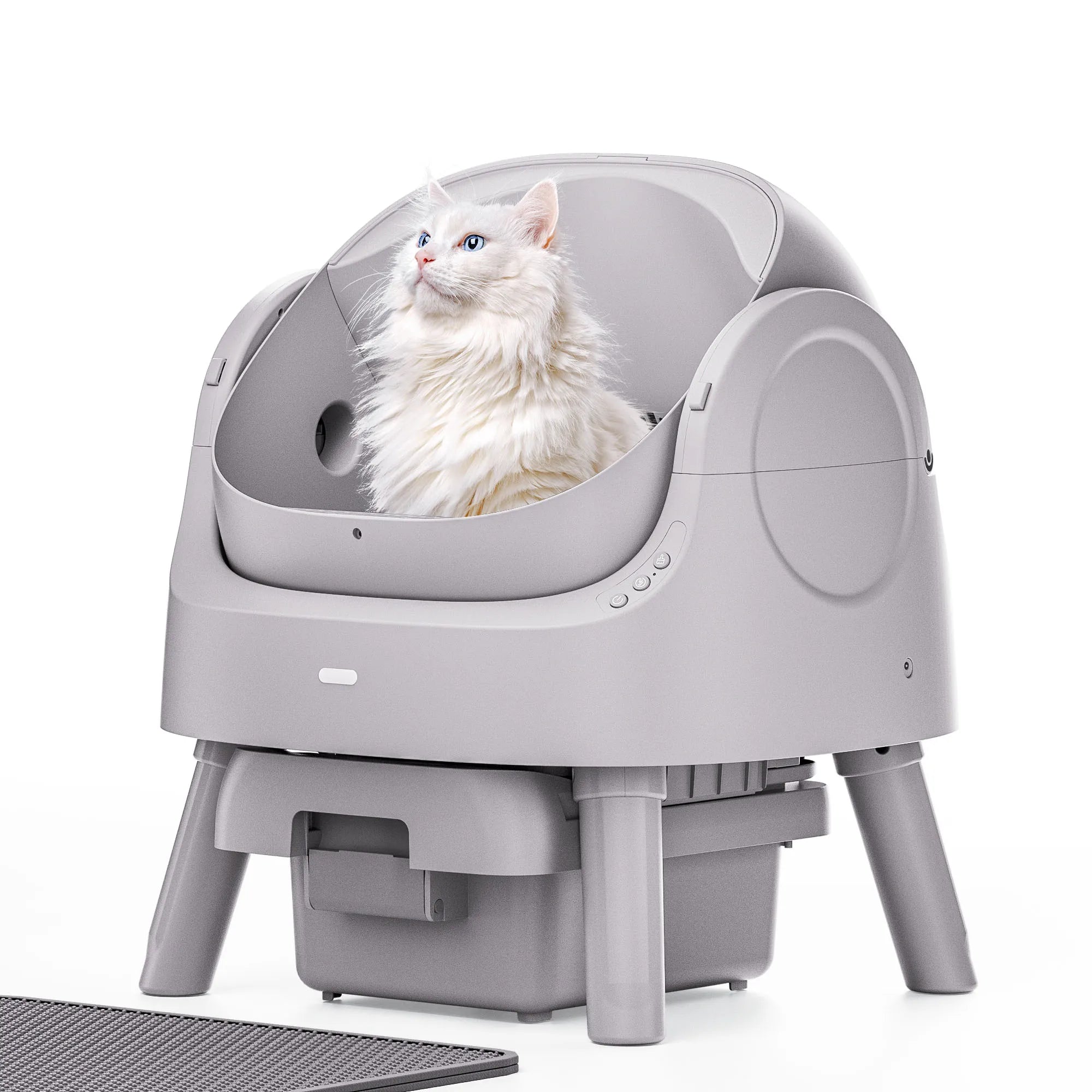 Open-Top Self Cleaning Cat Litter Box