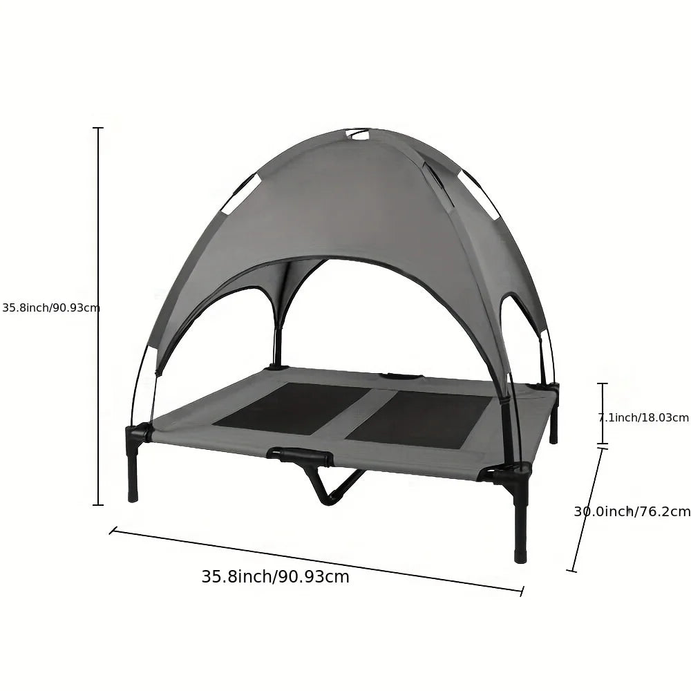 Elevated Dog Bed With Canopy