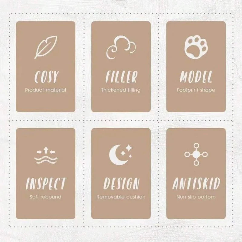 Comfy Bear Paw Shaped Pet Bed