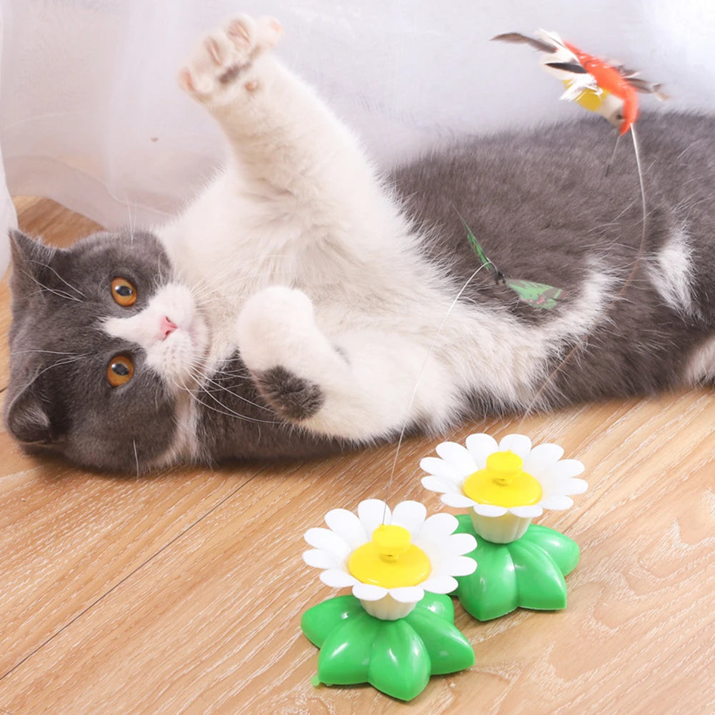 Interactive Automatic Rotating Cat Toy