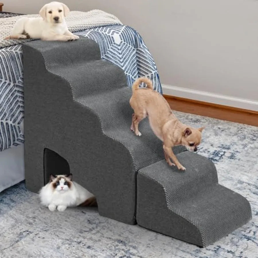 Stable Dog Stairs for High Beds