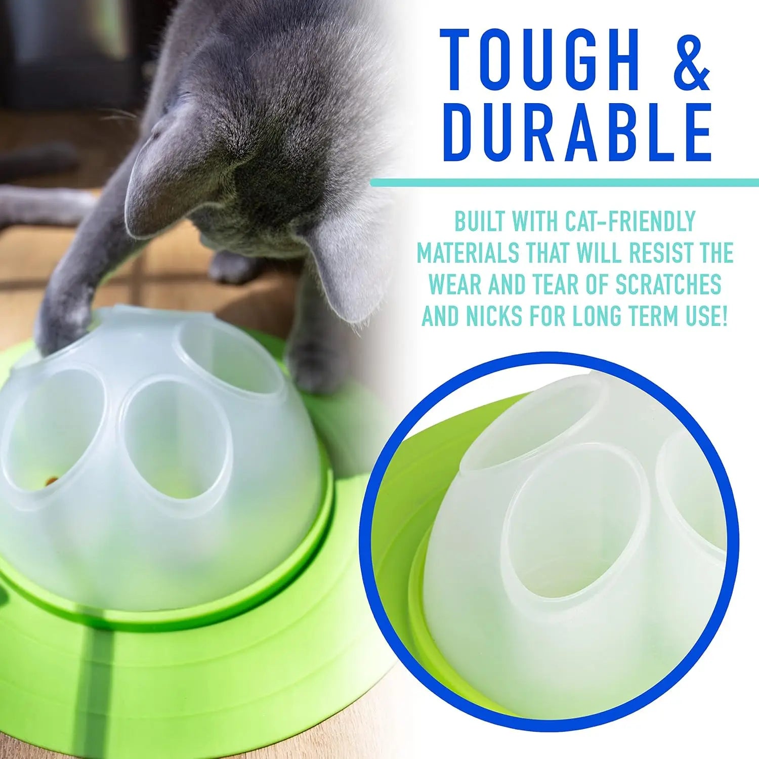 Interactive Cat Slow Feeder Bowl