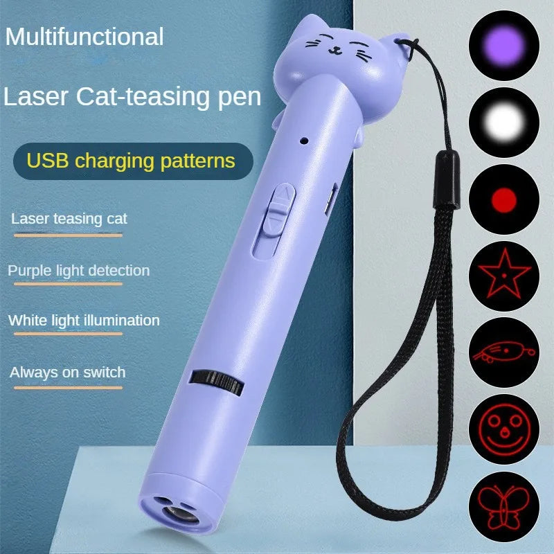 Interactive Laser Stick for Playful Cats